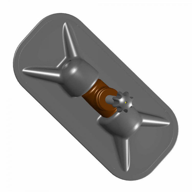 Комплект уключин в сборе Boat-plastic, нержавеющая сталь, основание 208x97 мм, черный (2шт) , BP-11200SS_2-ts, арт. BP-11200SS_2-ts,          Boatplastic 