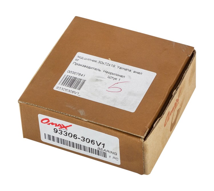Подшипник 30х72х19, Yamaha, арт. 93306306V1_OM,          OMAX 