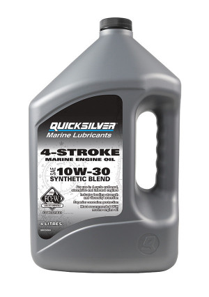 Полусинтетическое моторное масло Quicksilver FCW® 10W30, 4 литр  