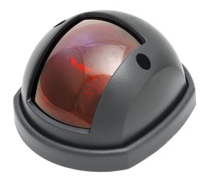 Бортовой огонь "Compact 12", красный, черный пласт