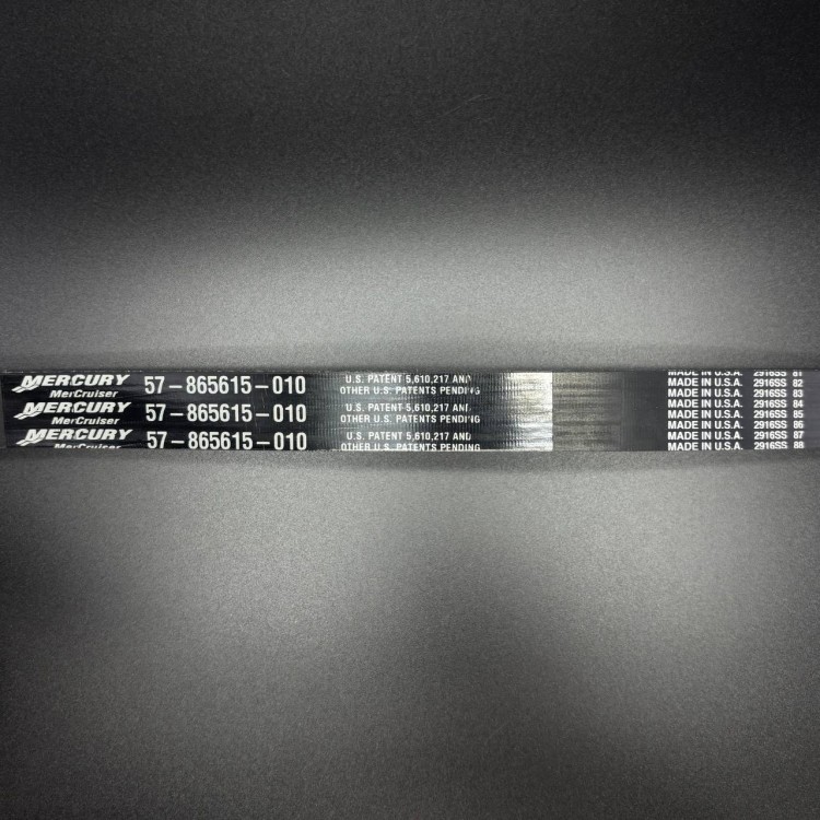 Ремень обводной (поликлиновой) MERCRUISER 5.7/6.2L INBOARD (57-865615Q10) (Quicksilver), арт. 57-865615Q10,          MERCURY 