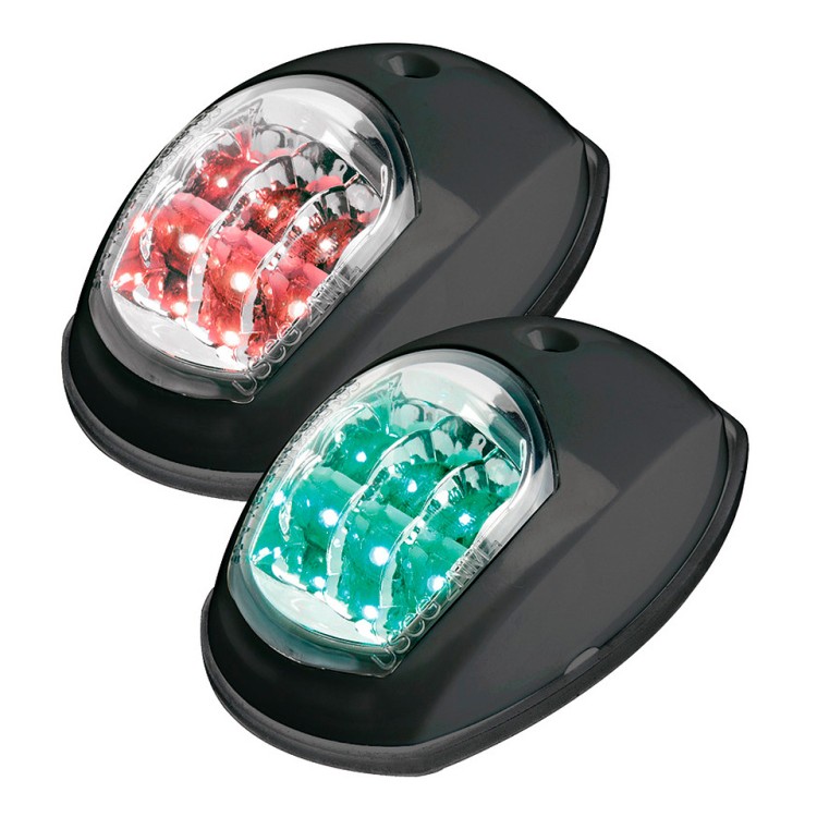 Навигационные огни EVOLED, светодиодные (пара), черные, арт. 10270169,          Osculati 