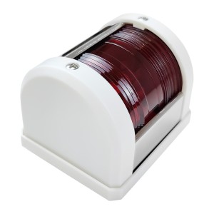 Навигационный огонь светодиодный красный, белый корпус