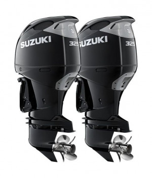 Спарка из 2 моторов Suzuki DF325ATX, черные