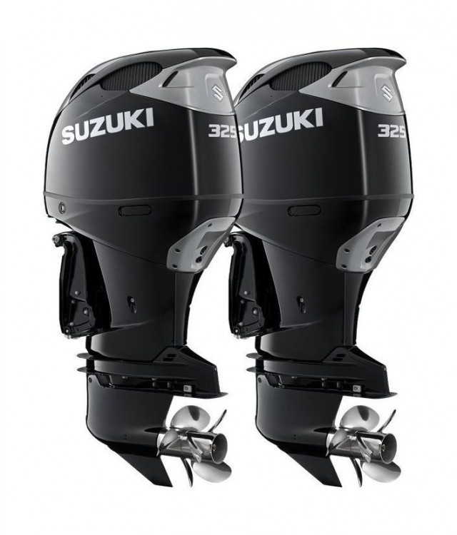 Спарка из 2 моторов Suzuki DF325ATX, черные, арт. 2xDF325ATX,          SUZUKI 