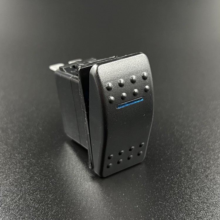 Тумблер вкл/выкл (индик. синий) 4 пин Sunfine, арт. SF50706-1-4P-A2BB,          SUNFINE 