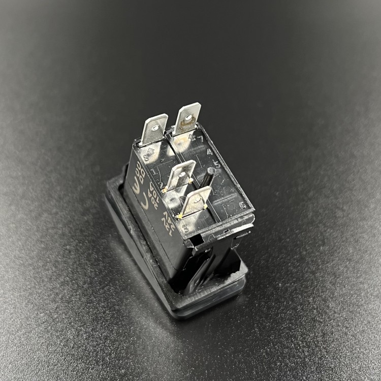 Тумблер вкл/выкл (индик. синий) 4 пин Sunfine, арт. SF50706-1-4P-A2BB,          SUNFINE 