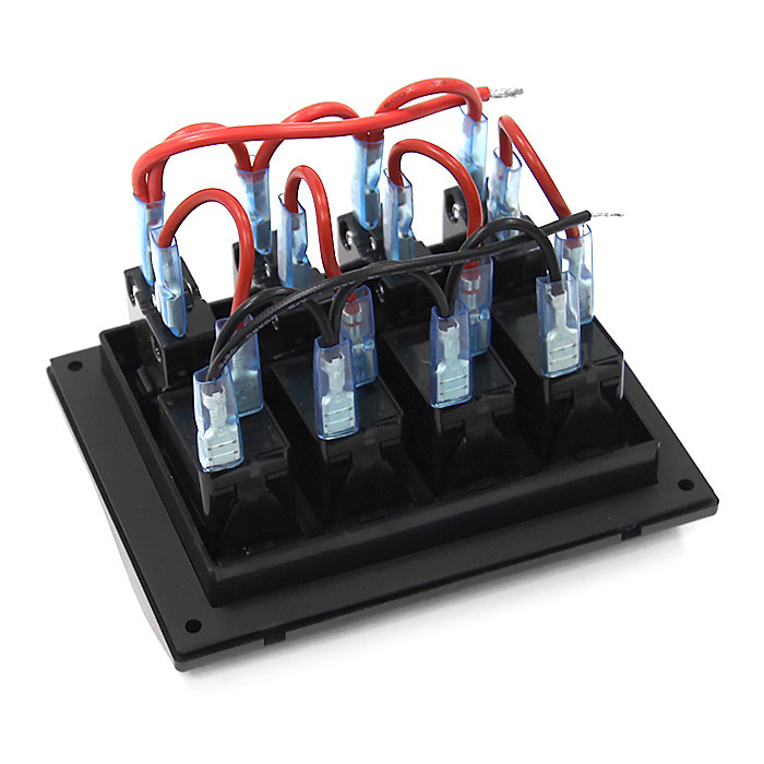 Панель переключателей 4 клавиши с автоматическими выключателями NEKEKE, серия S, арт. BP4S,          NEKEKE 