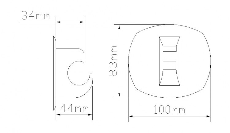 Держатель весла тип a, черный, арт. SSCL00010205,          Sun Selection  Держатель весла тип a, черный, арт. SSCL00010205,          Sun Selection