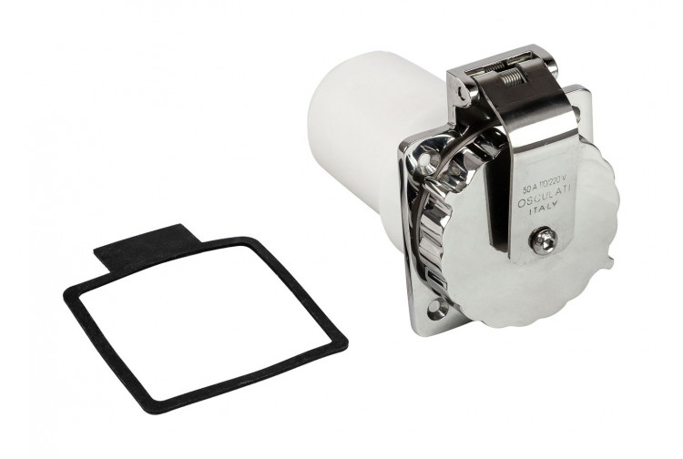 Розетка берегового питания, 50А, арт. 14-325-00,          Osculati 