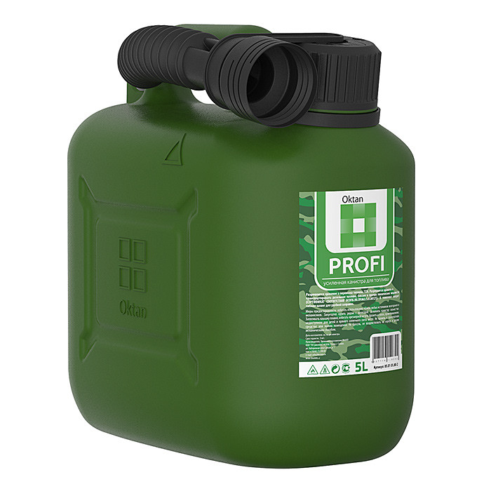 Канистра для бензина 5л с заливным устройством PROFI, арт. 05.01.01.00-2,          Oktan 