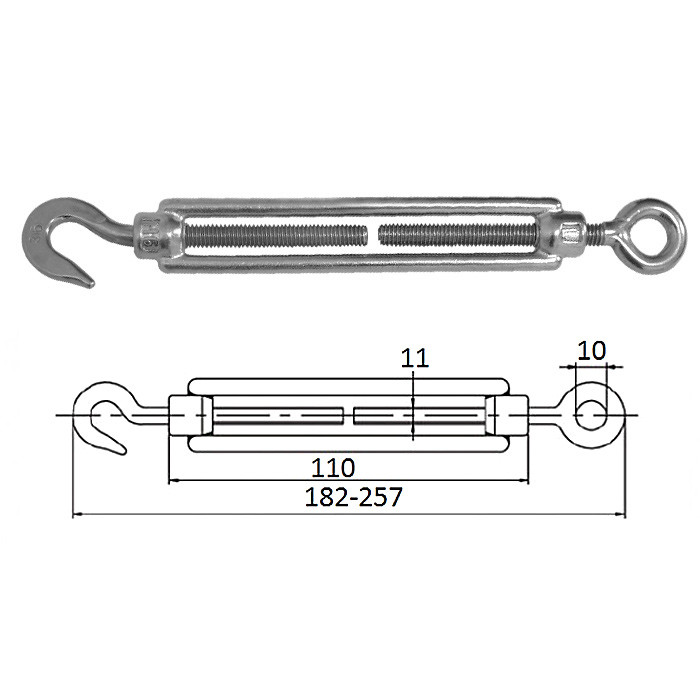 Талреп гак-рым М 8, арт. 3101-0108,          CIM 
