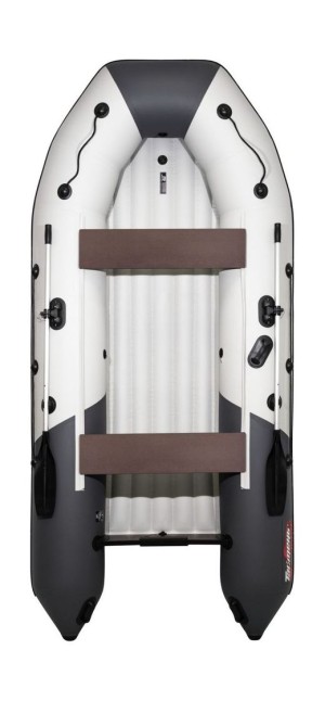 Надувная лодка ПВХ, Таймень NX 3800 НДНД PRO, бронь, светло-серый/графит