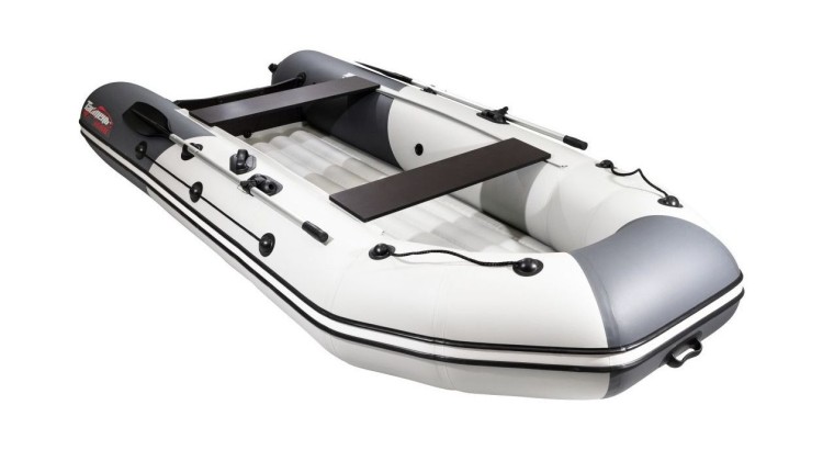 Надувная лодка ПВХ, Таймень NX 3800 НДНД PRO, бронь, светло-серый/графит, арт. 00201373,          Мастер лодок 