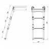 Трап телескопический выдвижной с фиксирующим механизмом, 3 черных ступени (ширина 291 мм.), арт. 040140BT, Техномарин Трап телескопический выдвижной с фиксирующим механизмом, 3 черных ступени (ширина 291 мм.), арт. 040140BT, Техномарин