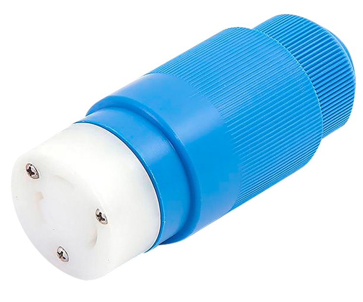 Розетка влагозащищенная, нерж. сталь, крышка на защелке, 30 А, арт. 10253945,          Osculati 