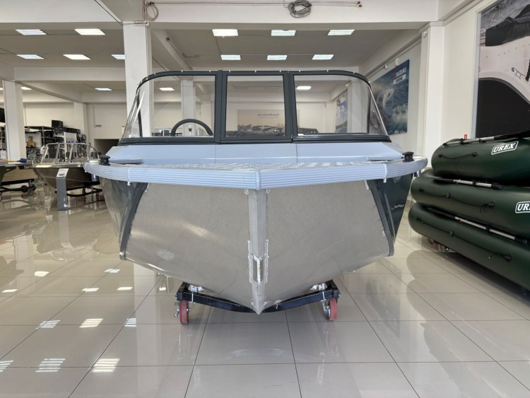Моторная лодка, Неман 480 DCM FISH, св.серый-серый с Suzuki DF50ATL, арт. KITNEM27,          Wyatboat 
