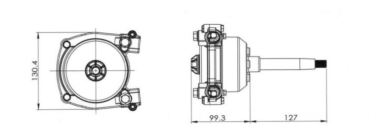 Редуктор рулевой 3000 с тросом 12 футов (3,66 м), арт. 318012,          PRETECH 