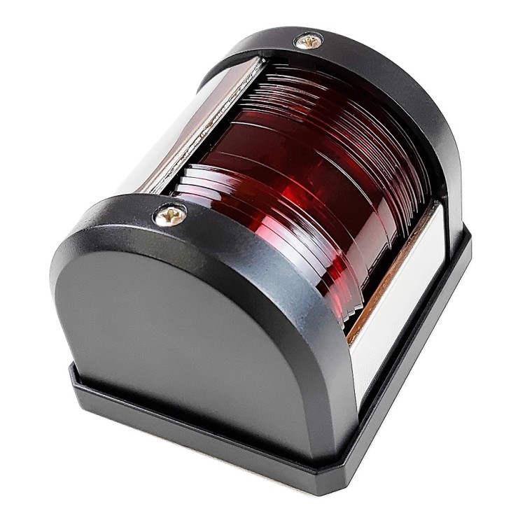 Навигационный огонь светодиодный красный, черный корпус, арт. 10269213,  