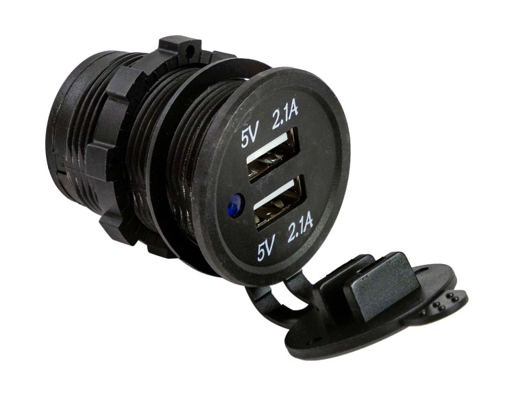 Разъем USB 5в 4.2А, арт. 4620136058056,          Marine Rocket 