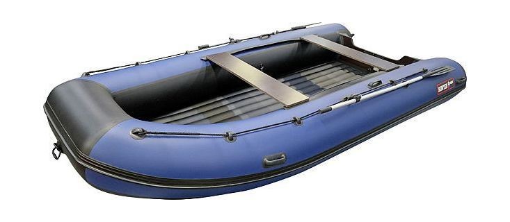 Надувная лодка ПВХ, Хантер 420 А НДНД, синий/черный, арт. 4202014,          Hunterboat 