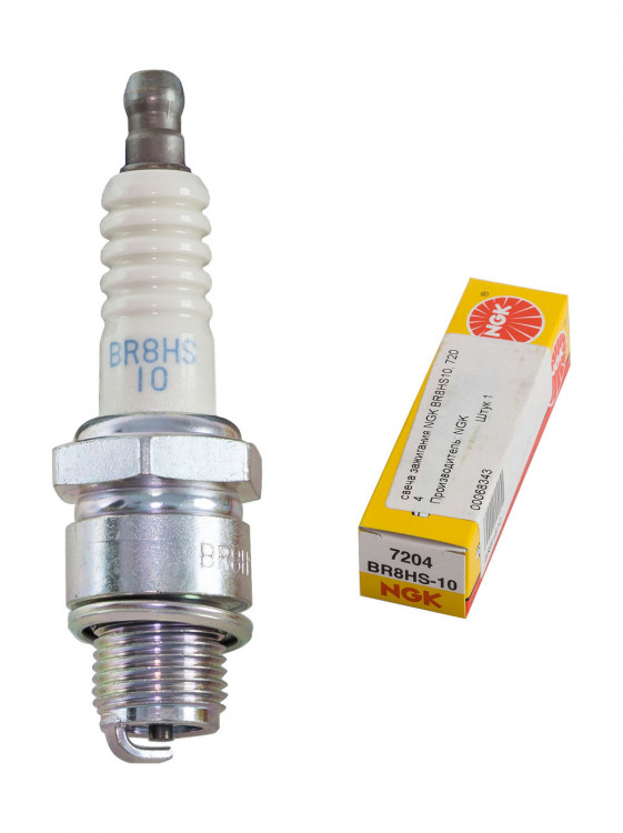 Свеча зажигания NGK BR8HS-10, 7204, арт. 7204_BR8HS10,          NGK 
