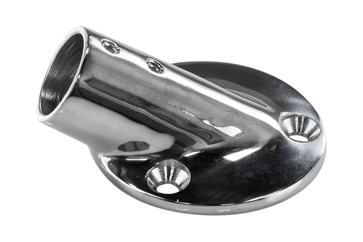 Основание стойки леера (25,4 мм), 30 град, круглое,, арт. S.M0807-25_MR,          MARINE ROCKET 