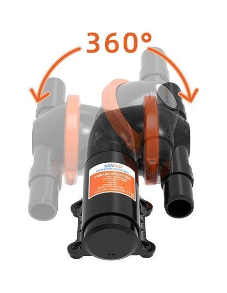 Насос самовсасывающий для "черных" вод, 24 в, SeaFlo, арт. SFMTP207,          SeaFlo 