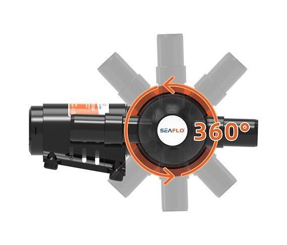 Насос самовсасывающий для "черных" вод, 24 в, SeaFlo, арт. SFMTP207,          SeaFlo 