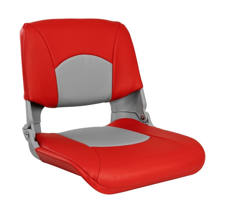 Кресло складное мягкое SKIPPER, цвет серый/красный, арт. MR10057,          MARINE ROCKET 