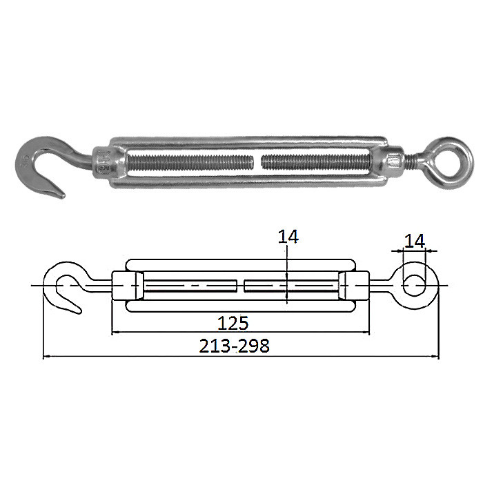 Талреп гак-рым М10, арт. 3101-0110,          CIM 