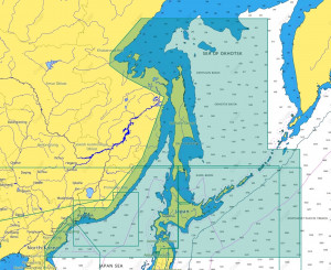 Карта C-MAP 4D Wide, острова Хоккайдо и Сахалин