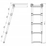 Трап телескопический выдвижной с фиксирующим механизмом, 4 белых ступени (ширина 294 мм.), арт. 040141WT, Техномарин Трап телескопический выдвижной с фиксирующим механизмом, 4 белых ступени (ширина 294 мм.), арт. 040141WT, Техномарин