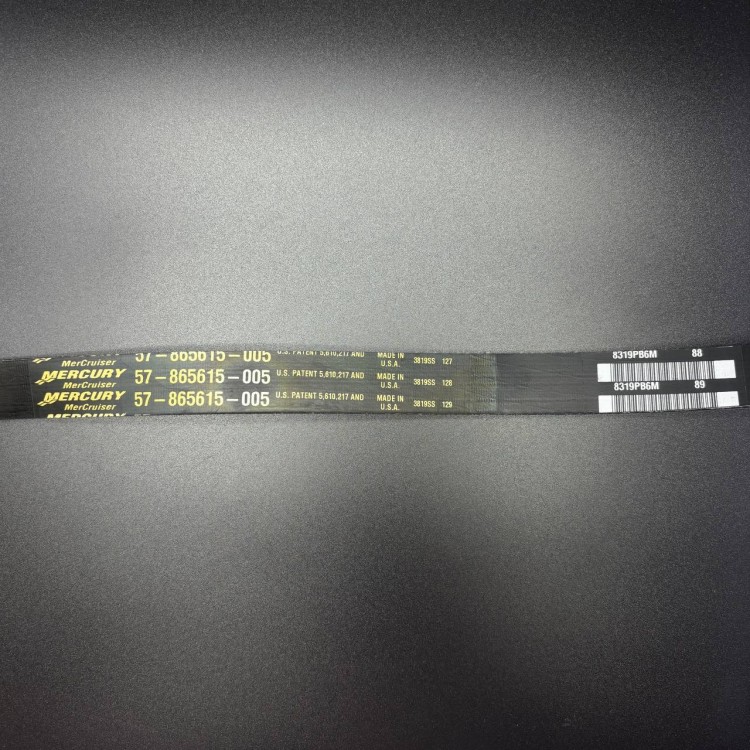 Ремень обводной (поликлиновой) MERCRUISER 5.7/6.2L INBOARD (57-865615Q05) (Quicksilver), арт. 57-865615Q05,          MERCURY 