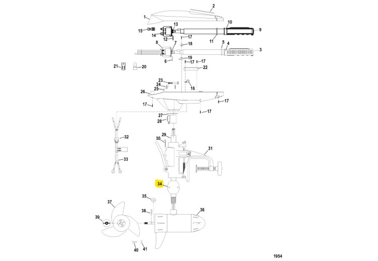 Анод редуктора Mercury () (MAR00203) (Quicksilver), арт. MAR00203,          MERCURY 