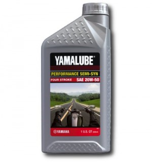 Yamalube 20W-50, полусинтетическое масло для 4-тактных двигателей круизеров, 946 мл, LUB20W50SS12