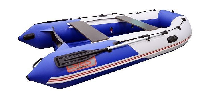 Надувная лодка ПВХ, STELS 315 Аеро НДНД, синий/белый, арт. 315209,          Hunterboat 