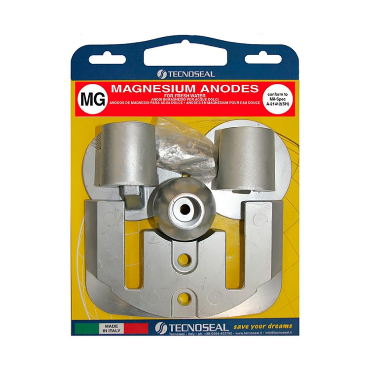 Комплект анодов для Mercruiser kit Bravo III (с 2004 года), магний, арт. 10270006,          Tecnoseal 