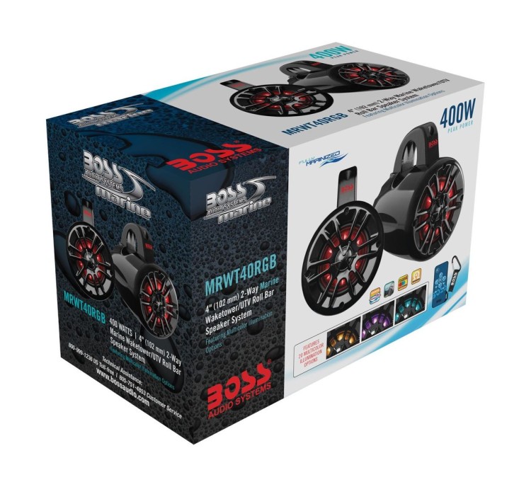 Морская акустика на таргу BOSS MRWT40RGB (упаковка из 3 шт.), арт. MRWT40RGB_pkg_3,          Boss Audio Systems 