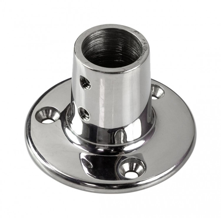 Основание стойки леера (25,4 мм), 90 град, круглое,, арт. S.M0810-25_MR,          MARINE ROCKET 