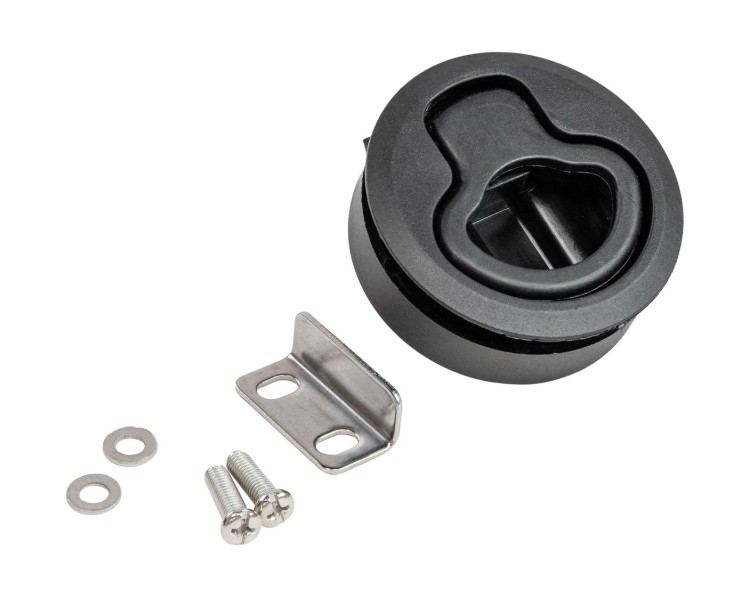 Ручка для люка врезная пластиковая, утапливаемая черная, Marine Rocket, арт. BD05022_MR,          MARINE ROCKET 