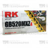 Цепь для мотоцикла до 500 см³ (золотая, без сальников) GB520MXZ4-120, арт. GB520MXZ4-120, RK Chains Цепь для мотоцикла до 500 см³ (золотая, без сальников) GB520MXZ4-120, арт. GB520MXZ4-120, RK Chains