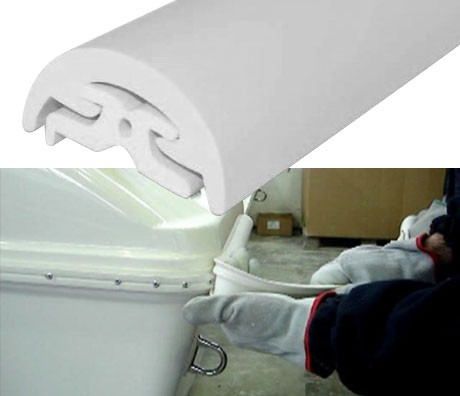 Вставка привального бруса, 40 мм, черная, арт. 10249343,          Tessilmare 