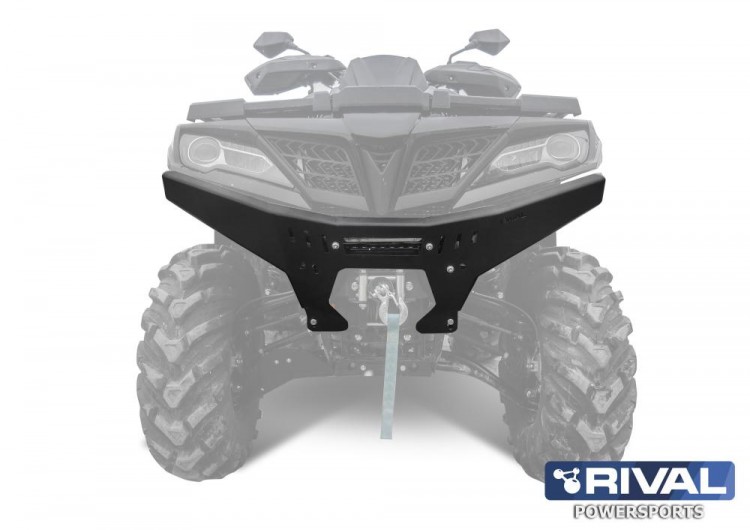 Листовой передний бампер для Х8 Н.О. (2018-), X10 (2019-) + комплект крепежа, арт. 444.6885.1-riv,          Rival 