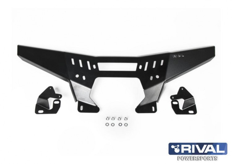 Листовой передний бампер для Х8 Н.О. (2018-), X10 (2019-) + комплект крепежа, арт. 444.6885.1-riv,          Rival 
