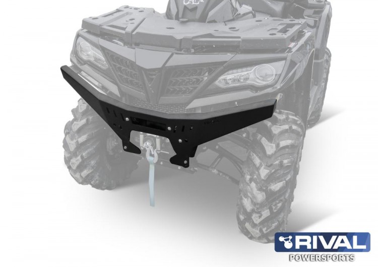 Листовой передний бампер для Х8 Н.О. (2018-), X10 (2019-) + комплект крепежа, арт. 444.6885.1-riv,          Rival 