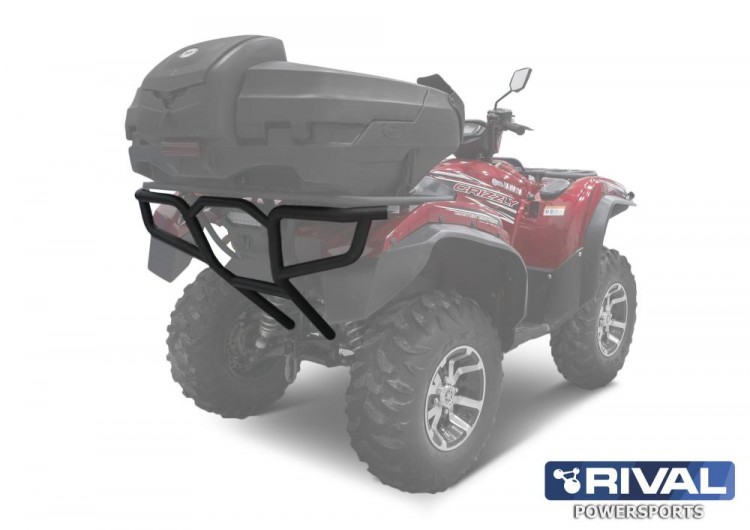 Бампер задний Yamaha Grizzly 700/Kodiak 700 (2015-) + комплект крепежа, арт. 444.7126.1-riv,          Rival 