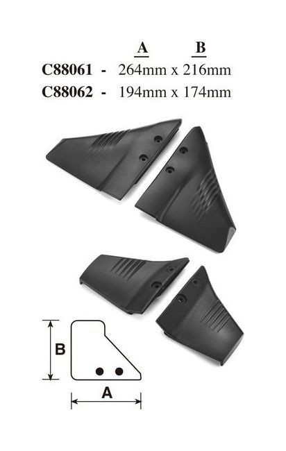 Гидрокрыло 194х174 мм с крепежом, 8-50 л.с. (упаковка из 24 шт.), арт. C88062_pkg_24,          Easterner 