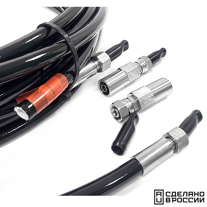 Комплект шлангов гидравлических 6м с самообжимом, арт. 010761T,          Техномарин 