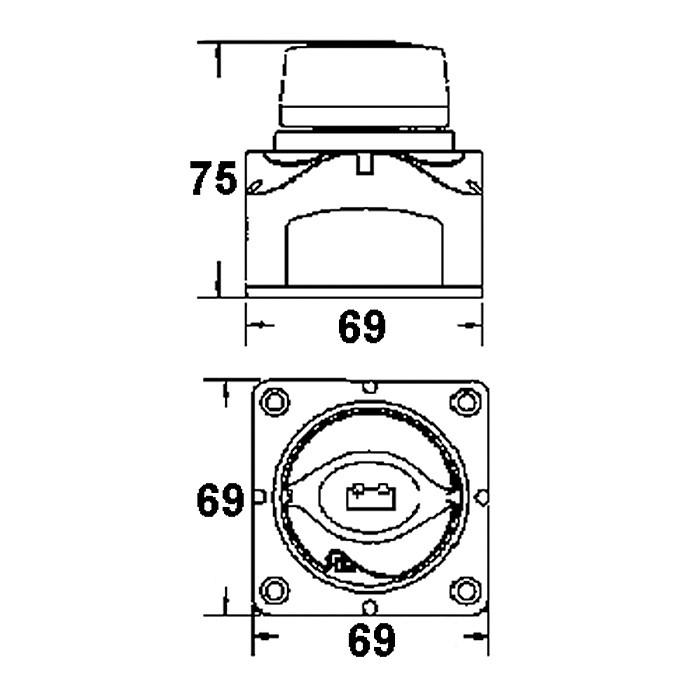 Выключатель батареи, 701, Bep Marine, арт. 701,          BEP Marine 